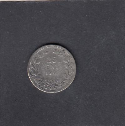 Beschrijving: 25 Cent WILHELMINA small